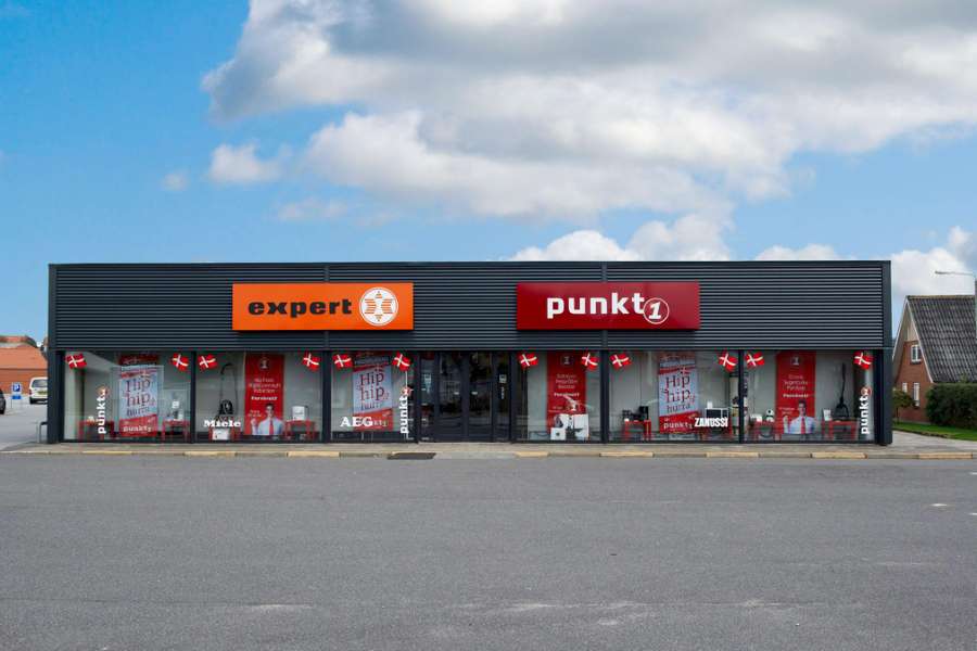 Einfache und einladende Fassade, Østergade 53, 9700 Brønderslev